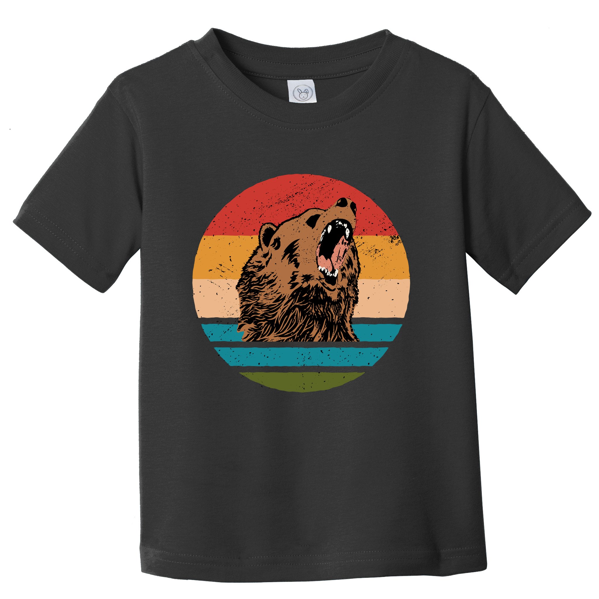 Sunset Retro Wild Bear Toddler T-Shirt
