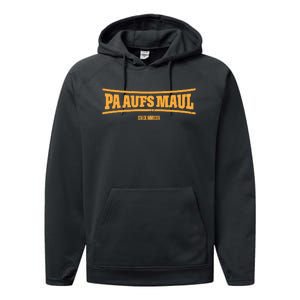 Stefan Raab Wearing Pa Aufs Maul Performance Fleece Hoodie