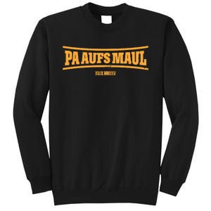 Stefan Raab Wearing Pa Aufs Maul Sweatshirt