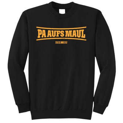 Stefan Raab Wearing Pa Aufs Maul Sweatshirt