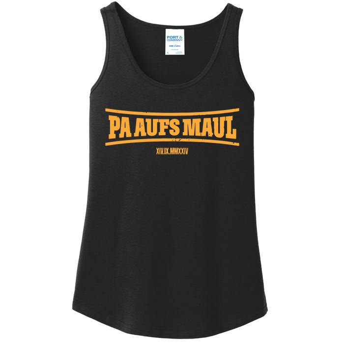 Stefan Raab Wearing Pa Aufs Maul Ladies Essential Tank