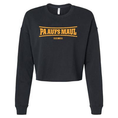 Stefan Raab Wearing Pa Aufs Maul Cropped Pullover Crew