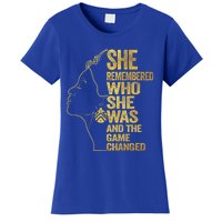 She Remembered Who She Was And The Game Changed Great Gift Women's T-Shirt