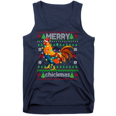 Santa Rooster Xmas Tank Top