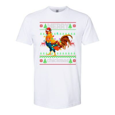 Santa Rooster Xmas Softstyle® CVC T-Shirt