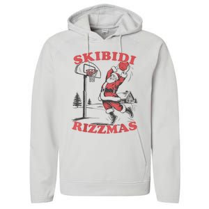 S.K.I.B.I.D.I Riz Zmas Christmas Riz Z Santa Claus Basketball Performance Fleece Hoodie