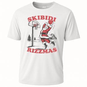 S.K.I.B.I.D.I Riz Zmas Christmas Riz Z Santa Claus Basketball Cooling Performance Crew T-Shirt