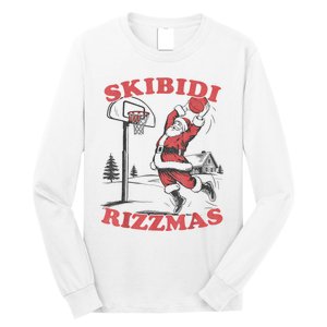 S.K.I.B.I.D.I Riz Zmas Christmas Riz Z Santa Claus Basketball Long Sleeve Shirt