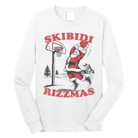 S.K.I.B.I.D.I Riz Zmas Christmas Riz Z Santa Claus Basketball Long Sleeve Shirt