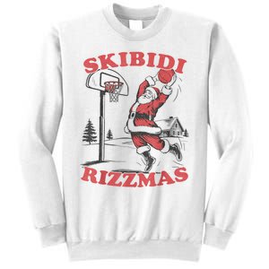 S.K.I.B.I.D.I Riz Zmas Christmas Riz Z Santa Claus Basketball Sweatshirt