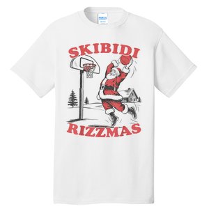 S.K.I.B.I.D.I Riz Zmas Christmas Riz Z Santa Claus Basketball Tall T-Shirt