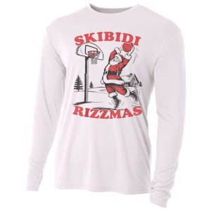 S.K.I.B.I.D.I Riz Zmas Christmas Riz Z Santa Claus Basketball Cooling Performance Long Sleeve Crew