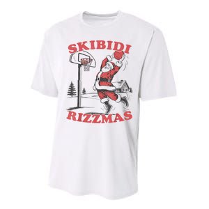 S.K.I.B.I.D.I Riz Zmas Christmas Riz Z Santa Claus Basketball Performance Sprint T-Shirt