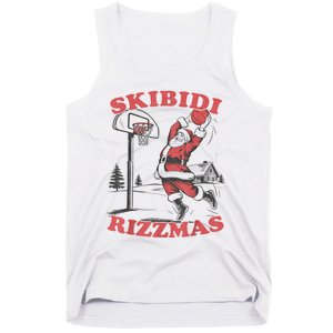 S.K.I.B.I.D.I Riz Zmas Christmas Riz Z Santa Claus Basketball Tank Top