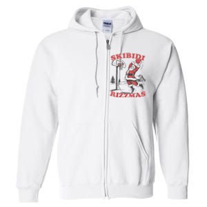 S.K.I.B.I.D.I Riz Zmas Christmas Riz Z Santa Claus Basketball Full Zip Hoodie