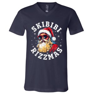 S.K.I.B.I.D.I Riz Zmas Christmas Riz Z Santa Claus Charisma B.O.Y.S M.E.N V-Neck T-Shirt