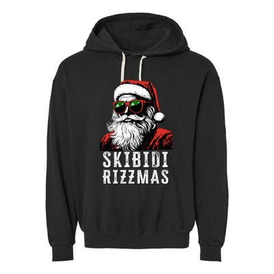 S.K.I.B.I.D.I Riz Zmas Christmas Riz Z Santa Claus Charisma K.I.D. Cool Garment-Dyed Fleece Hoodie