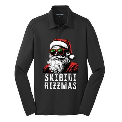 S.K.I.B.I.D.I Riz Zmas Christmas Riz Z Santa Claus Charisma K.I.D. Cool Silk Touch Performance Long Sleeve Polo