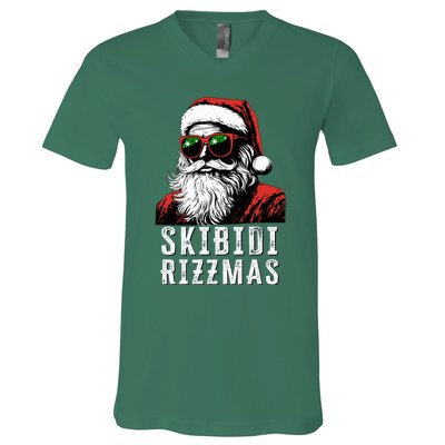 S.K.I.B.I.D.I Riz Zmas Christmas Riz Z Santa Claus Charisma K.I.D. Cool V-Neck T-Shirt