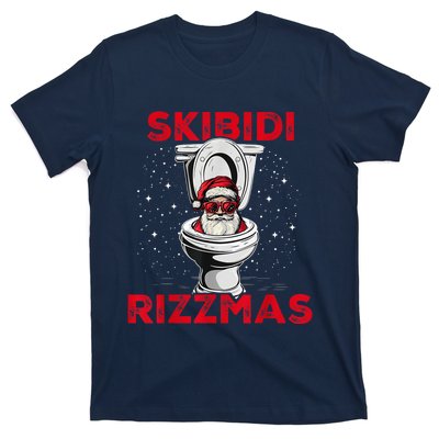 S.K.I.B.I.D.I Riz Zmas Christmas Riz Z Santa Claus Funny T-Shirt