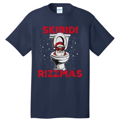 S.K.I.B.I.D.I Riz Zmas Christmas Riz Z Santa Claus Funny Tall T-Shirt