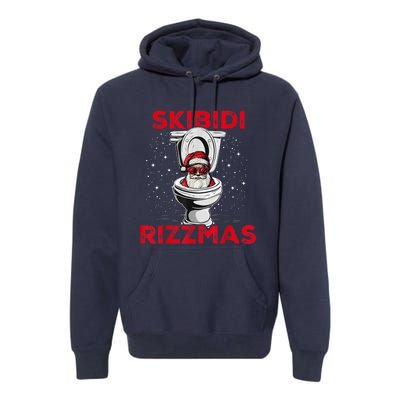 S.K.I.B.I.D.I Riz Zmas Christmas Riz Z Santa Claus Funny Premium Hoodie