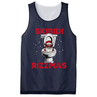 S.K.I.B.I.D.I Riz Zmas Christmas Riz Z Santa Claus Funny Mesh Reversible Basketball Jersey Tank