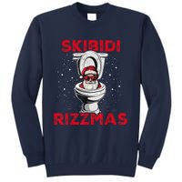 S.K.I.B.I.D.I Riz Zmas Christmas Riz Z Santa Claus Funny Tall Sweatshirt