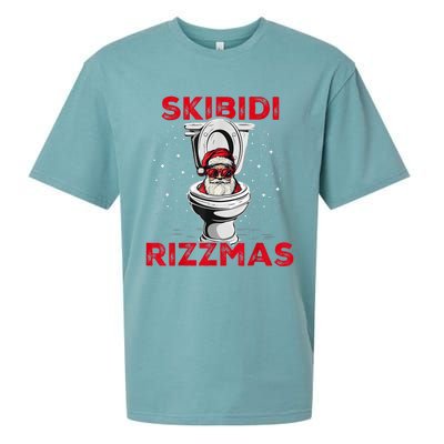 S.K.I.B.I.D.I Riz Zmas Christmas Riz Z Santa Claus Funny Sueded Cloud Jersey T-Shirt