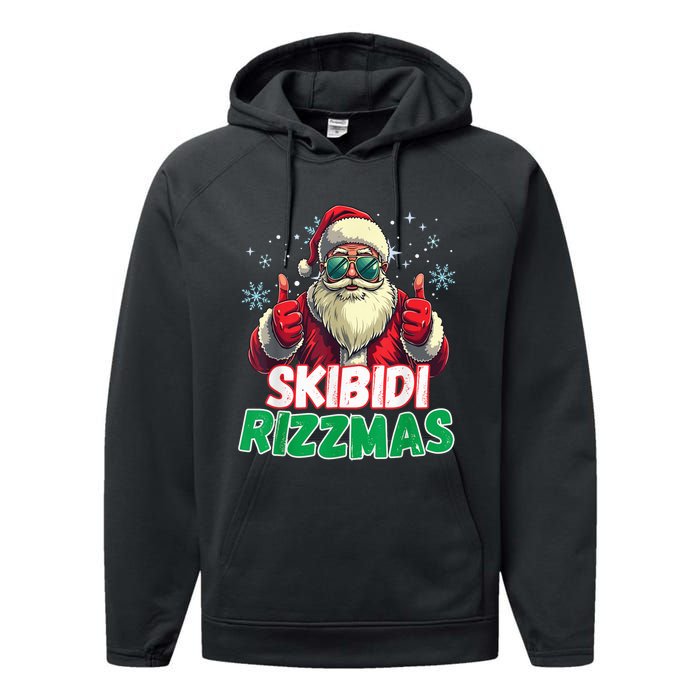 S.K.I.B.I.D.I Riz Zmas Christmas Riz Z Santa Claus Charisma K.I.D. Cool Performance Fleece Hoodie