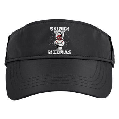 S.K.I.B.I.D.I Riz Zmas Funny Toilet Santa White Elephant Christmas Adult Drive Performance Visor