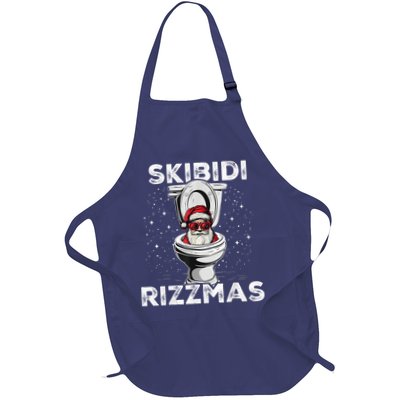 S.K.I.B.I.D.I Riz Zmas Funny Toilet Santa White Elephant Christmas Apron