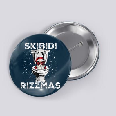 S.K.I.B.I.D.I Riz Zmas Funny Toilet Santa White Elephant Christmas Button