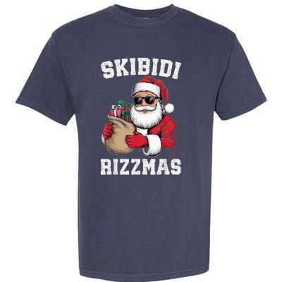 S.K.I.B.I.D.I Riz Z Mas Christmas Rizz Santa Claus Funny Xmas Garment-Dyed Heavyweight T-Shirt