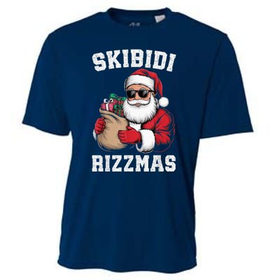 S.K.I.B.I.D.I Riz Z Mas Christmas Rizz Santa Claus Funny Xmas Cooling Performance Crew T-Shirt