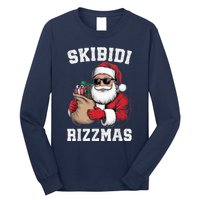 S.K.I.B.I.D.I Riz Z Mas Christmas Rizz Santa Claus Funny Xmas Long Sleeve Shirt