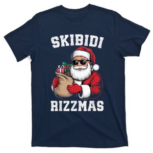 S.K.I.B.I.D.I Riz Z Mas Christmas Rizz Santa Claus Funny Xmas T-Shirt