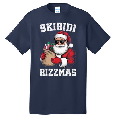 S.K.I.B.I.D.I Riz Z Mas Christmas Rizz Santa Claus Funny Xmas Tall T-Shirt