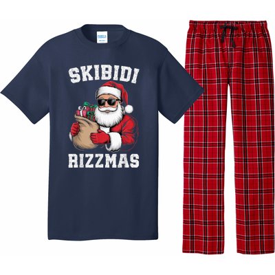 S.K.I.B.I.D.I Riz Z Mas Christmas Rizz Santa Claus Funny Xmas Pajama Set