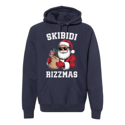 S.K.I.B.I.D.I Riz Z Mas Christmas Rizz Santa Claus Funny Xmas Premium Hoodie