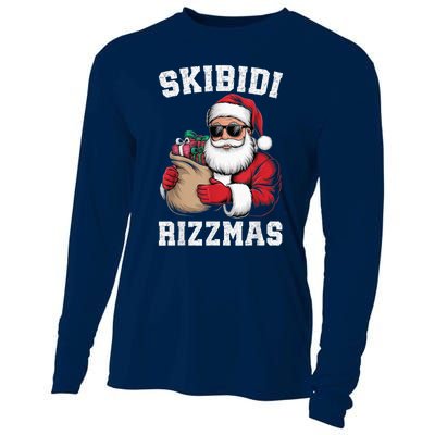 S.K.I.B.I.D.I Riz Z Mas Christmas Rizz Santa Claus Funny Xmas Cooling Performance Long Sleeve Crew