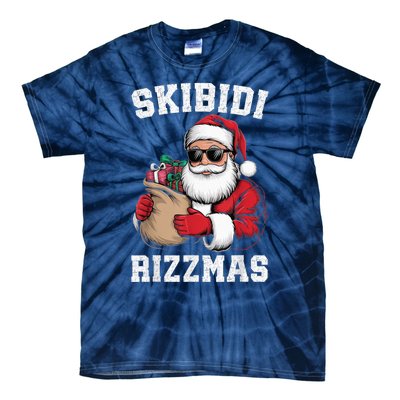 S.K.I.B.I.D.I Riz Z Mas Christmas Rizz Santa Claus Funny Xmas Tie-Dye T-Shirt