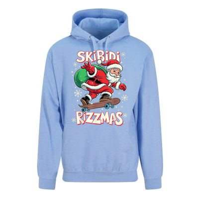 S.K.I.B.I.D.I Riz Z Mas Christmas Rizz Santa Claus Funny Xmas Unisex Surf Hoodie