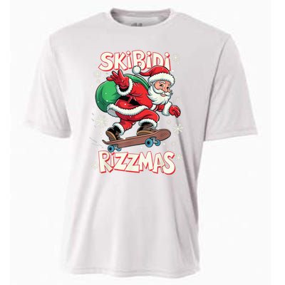 S.K.I.B.I.D.I Riz Z Mas Christmas Rizz Santa Claus Funny Xmas Cooling Performance Crew T-Shirt