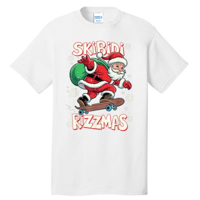 S.K.I.B.I.D.I Riz Z Mas Christmas Rizz Santa Claus Funny Xmas Tall T-Shirt