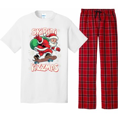 S.K.I.B.I.D.I Riz Z Mas Christmas Rizz Santa Claus Funny Xmas Pajama Set