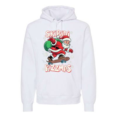 S.K.I.B.I.D.I Riz Z Mas Christmas Rizz Santa Claus Funny Xmas Premium Hoodie