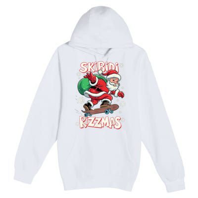 S.K.I.B.I.D.I Riz Z Mas Christmas Rizz Santa Claus Funny Xmas Premium Pullover Hoodie