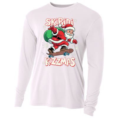 S.K.I.B.I.D.I Riz Z Mas Christmas Rizz Santa Claus Funny Xmas Cooling Performance Long Sleeve Crew