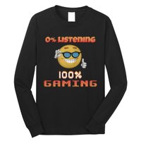 Snazzy Seagull 0 Listening 100 Gaming Long Sleeve Shirt